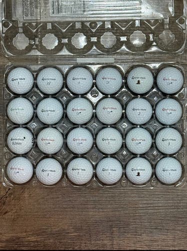 24 TaylorMade TP5x Golf Balls - 5A Mint Condition Only, 2024-2025 Model