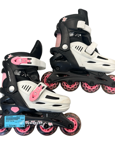 Used AVICO INLINE Child Rec Fitness Skates White Adjustable 11682-S000124002