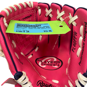 Used Rawlings PLAYER SERIES 9IN BB/SB Glove RH Throw Pink 9" 11682-S000123977