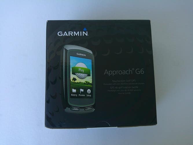Garmin Approach G6 Handheld Touchscreen Golf Course GPS w/ Cable and belt Clip