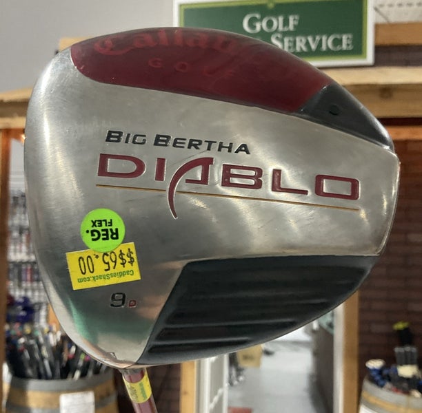 Callaway Diablo Big Bertha 9 Driver 44.5" ALDILA Regular Flex Graphite Shaft LH