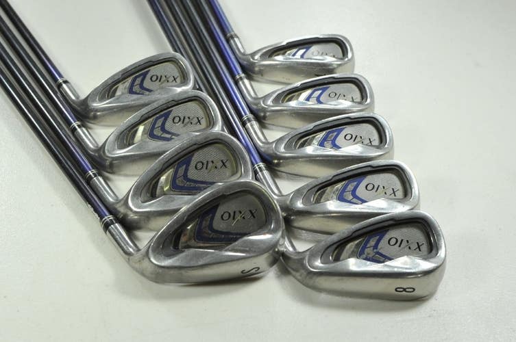 XXIO Nine 9 4-PW,AW,SW Iron Set Regular Flex RH MP900 DST 54g Graphite  # 203890