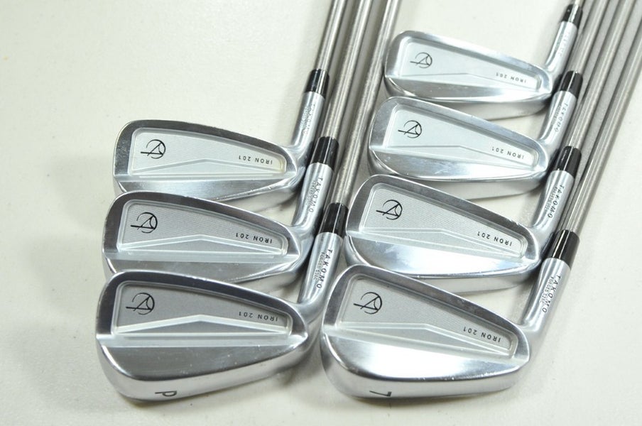 LEFT HANDED Takomo Iron 201 4-PW Iron Set SteelFiber 80g Regular Flex #205278