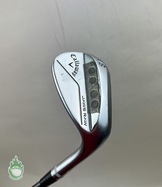 Right Handed Callaway Jaws Raw X Grind Wedge 60*-12 X Stiff Flex Steel Golf