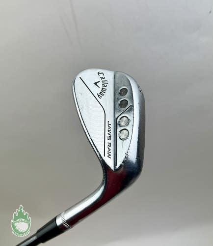 Right Handed Callaway Jaws Raw S Grind Wedge 56*-10 X Stiff Flex Steel Golf