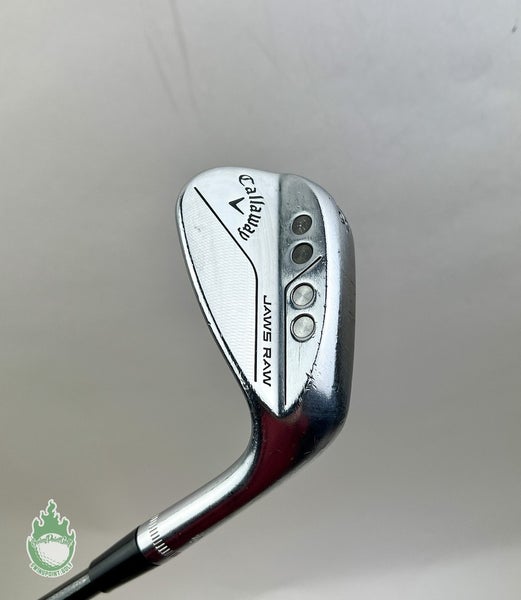 Right Handed Callaway Jaws Raw S Grind Wedge 56*-10 X Stiff Flex Steel Golf