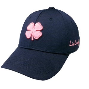 NEW Black Clover Lucky Heather Rose Navy Heather Fitted L/XL Golf Hat/Cap