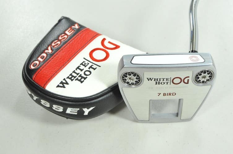 Odyssey White Hot OG 7 Bird 35" Putter RH Stroke Lab Graphite with Cover #206533