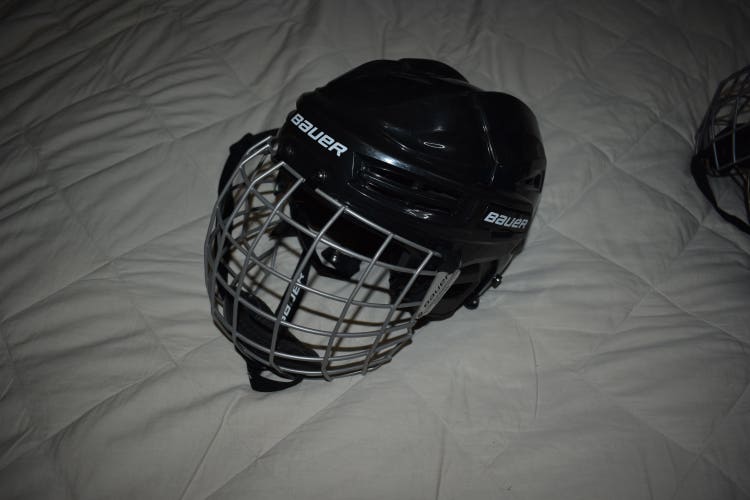 Bauer IMS 5.0 Hockey Helmet w/ FM2100 Cage, Black, Medium - Great Condition!