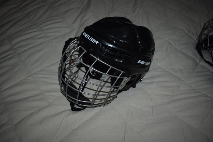 Bauer IMS 5.0 Hockey Helmet w/ FM2100 Cage, Black, Medium - Great Condition!