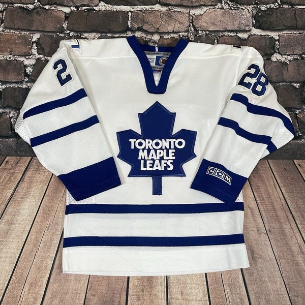Vintage Kids YOUTH Size S/M Canada #28 Toronto Maple Leafs Domi CCM Jersey