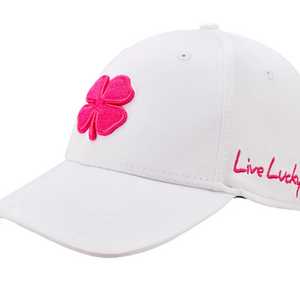 NEW Black Clover Live Lucky Premium Clover #159 White Fitted L/XL Golf Hat