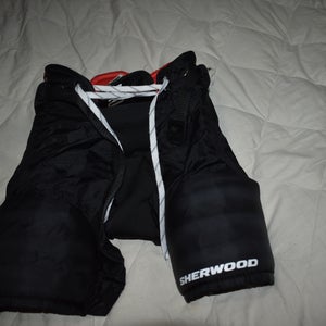SherWood Code Hockey Pants, Black/Red, Youth Large