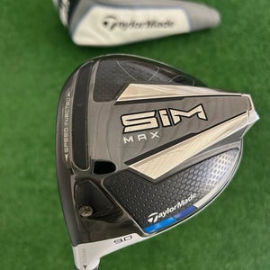 LH Taylormade Sim Max 9.0 Driver w Headcover / Regular