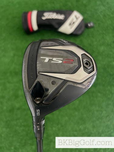 LH Titleist TS2 13.5 Degree 3 Wood w Headcover / Regular