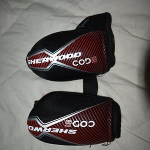 SherWood Code Hockey Elbow Pads, Black/Red, Youth Large