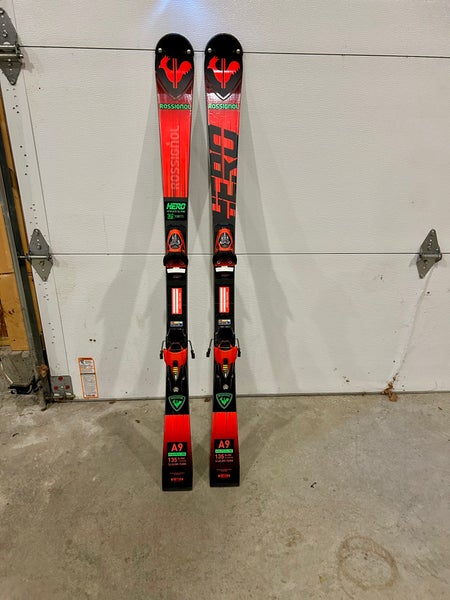 2024 Rossignol Hero Athlete SL Pro 135 cm Junior Racing Skis w/ Look SPX 10 (Used)