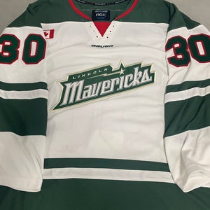 Lincoln Mavericks goalie cut game Jersey