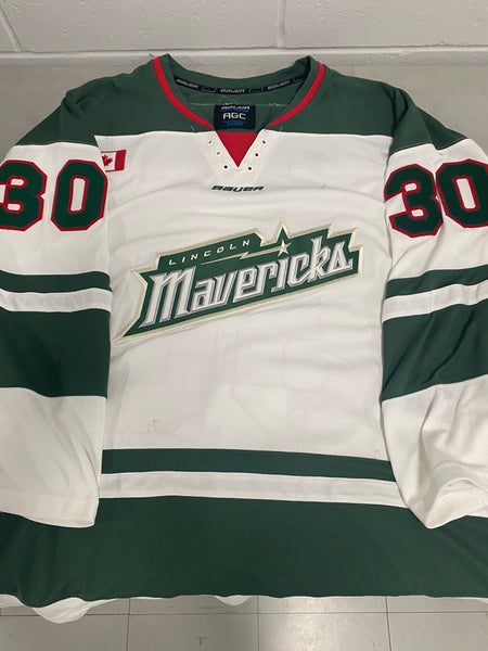Lincoln Mavericks goalie cut game Jersey