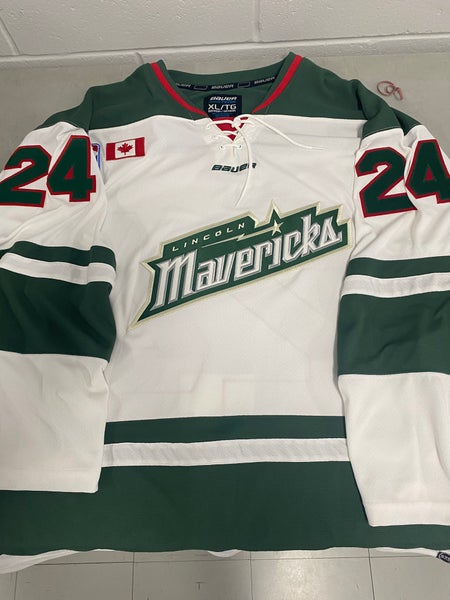 Lincoln Mavericks JrA White XL  Jersey (New)