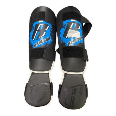 Used RevGear Martial Arts Shin Pads Black MD 11375-S000370087