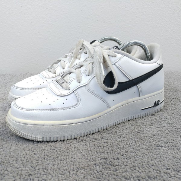 Nike Air Force 1 Low Boys Size 7Y Shoes  Low Top White Black Swoosh CT7724-100