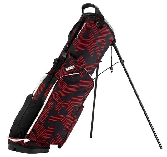 PING 2025 Moonlander 244 Stand Carry Golf Bag 4-Way Divider Black/Red NEW!
