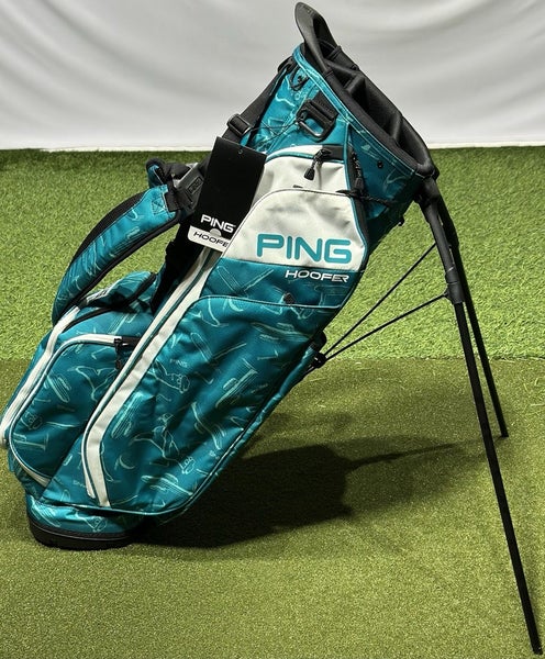 PING Hoofer 231 Golf 5-Way Stand Carry Bag Color: Teal Mr. PING Decal New!