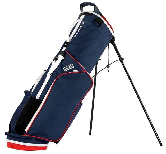 PING 2025 Moonlander 244 Stand Carry Golf Bag 4-Way Divider Navy/Red NEW!