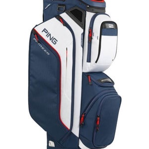 PING 2025 Pioneer 244 Cart Golf Bag 15-Way Divider Color: Navy/White/Red NEW!