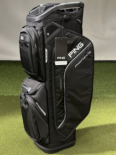 PING 2025 Pioneer 244 Cart Golf Bag 15-Way Divider Color: Black/White NEW!