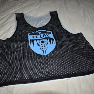 Reversible Lacrosse Jersey, Black/White, Adult L/XL