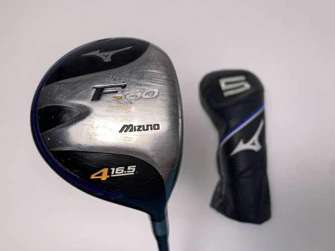 Mizuno F-60 4 Fairway Wood 16.5* Exsar FS3 Regular Graphite Mens RH