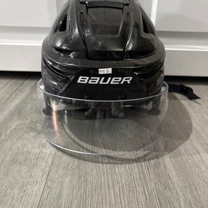 Small Bauer Re-Akt 150 Black Pro Stock Helmet (Used)