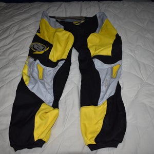 ANSWER Synchron Series Motocross Pants, Black/Yellow/Gray, Size 36