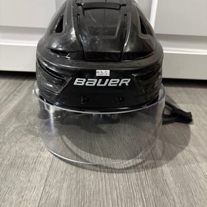 Small Bauer Re-Akt 150 Black Pro Stock Helmet (Used)