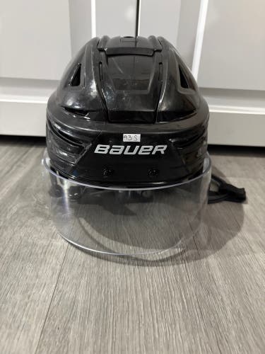Small Bauer Re-Akt 150 Black Pro Stock Helmet (Used)