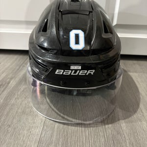 Utah Hockey Club #0 Medium Bauer Re-Akt 150 Black Pro Stock Helmet (Used)