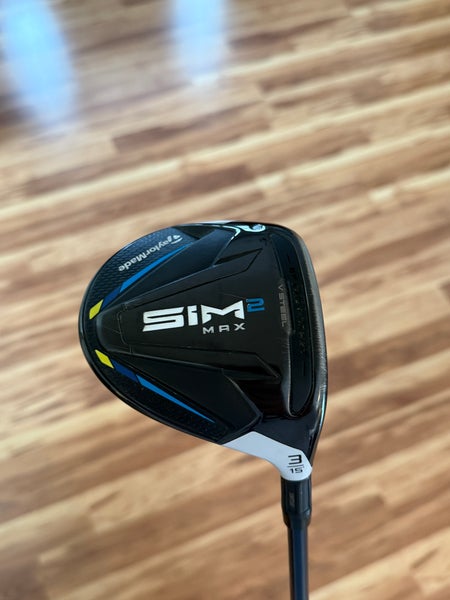 Men's TaylorMade SIM2 MAX Right Handed Fairway Wood Stiff Flex 3 Wood (Used)