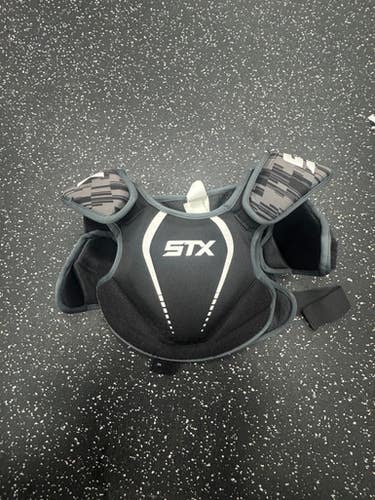 Used STX STALLION 75 Lacrosse Shoulder Pads Black SM 11849-S000033901