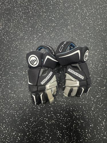 Used Maverik CHARGER Lacrosse Gloves Junior Black 10" 11849-S000033900