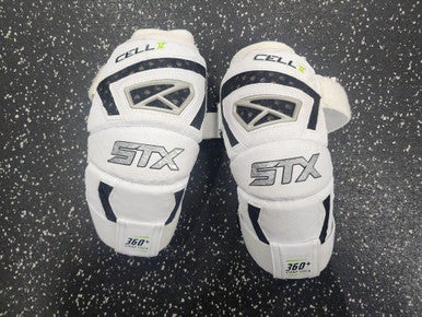 Used STX CELL V Lacrosse Arm Pads/Guards White LG 11849-S000033894