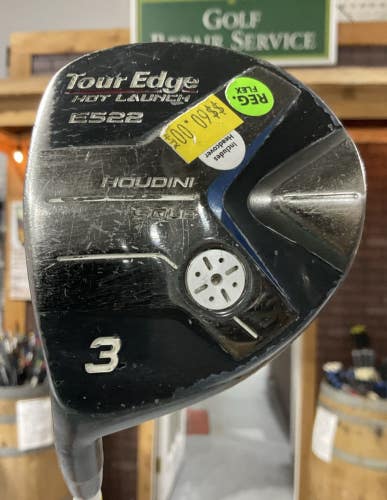 Tour Edge HOT LAUNCH E522 #3 Fairway Wood 42" FUBUKI Regular Flex Graphite LH