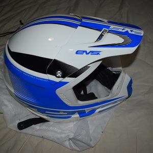 NEW - EVS Vortek T5 Motocross/ATV Helmet, Blue/White/Black, Adult XL