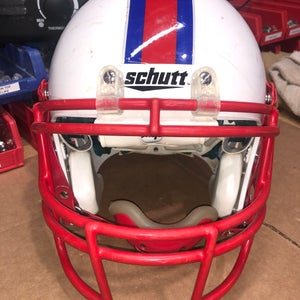 USED SCHUTT XP ADULT FOOTBALL HELMET - LARGE - WHITE -REJECT