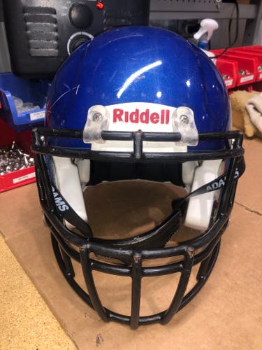 USED RIDDELL SPEED ADULT HELMET - MEDIUM - ROYAL BLUE METALLIC - REJECT