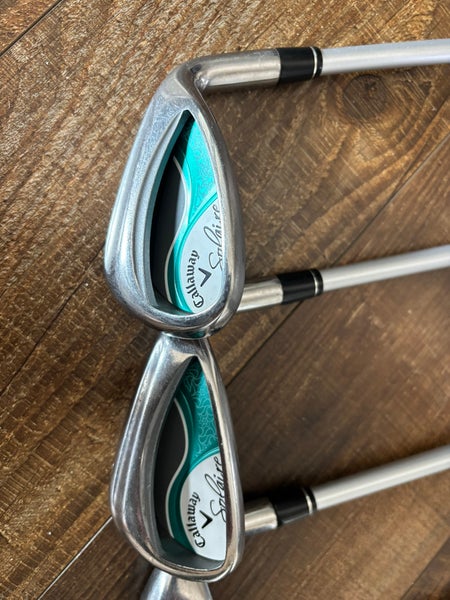 Women's 2020 Callaway Solaire Right Handed Iron Set Ladies Flex (5 Clubs) #7 - #9, PW, SW Graphite S