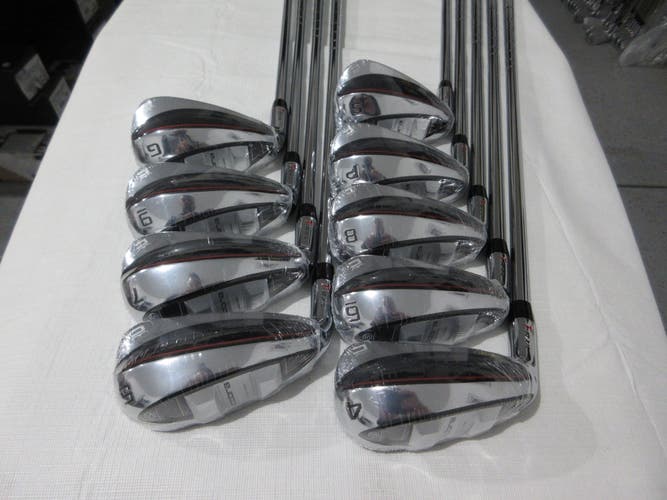 Left-Handed 2023 Cobra T-Rail Iron Set - 4-PW, GW, SW - Regular Flex Steel - NEW