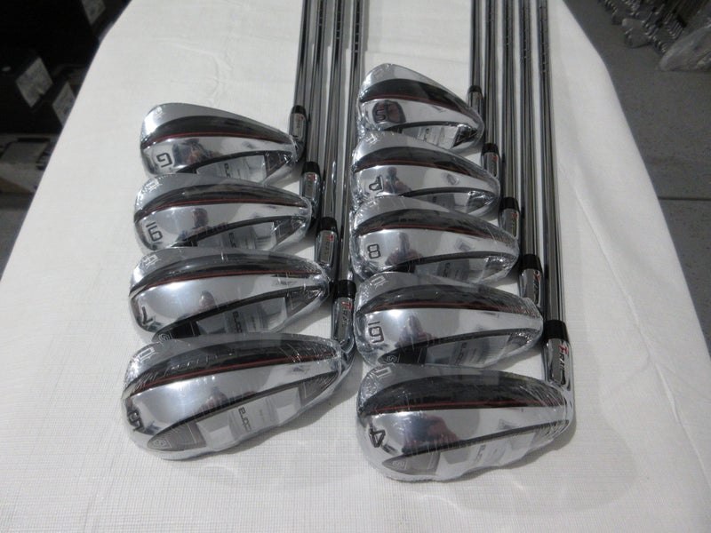 Left-Handed 2023 Cobra T-Rail Iron Set - 4-PW, GW, SW - Regular Flex Steel - NEW