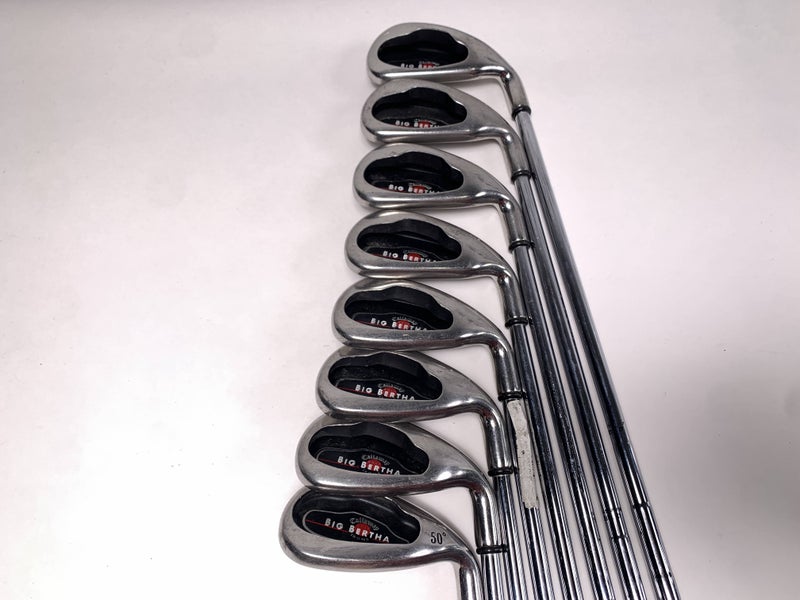 Callaway Big Bertha 2004 Iron Set 4-PW+GW Uniflex Steel Mens RH